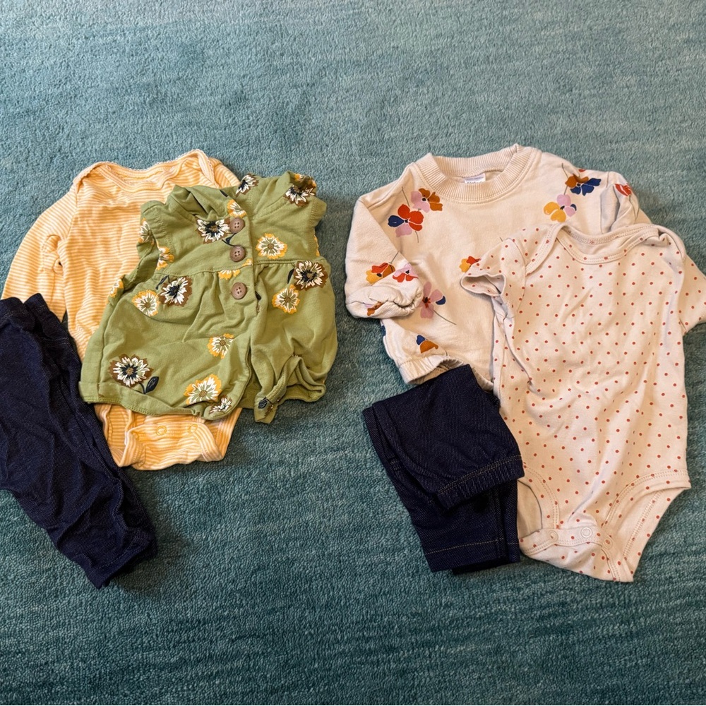 Carters Floral Sweater Outfit Set of 2